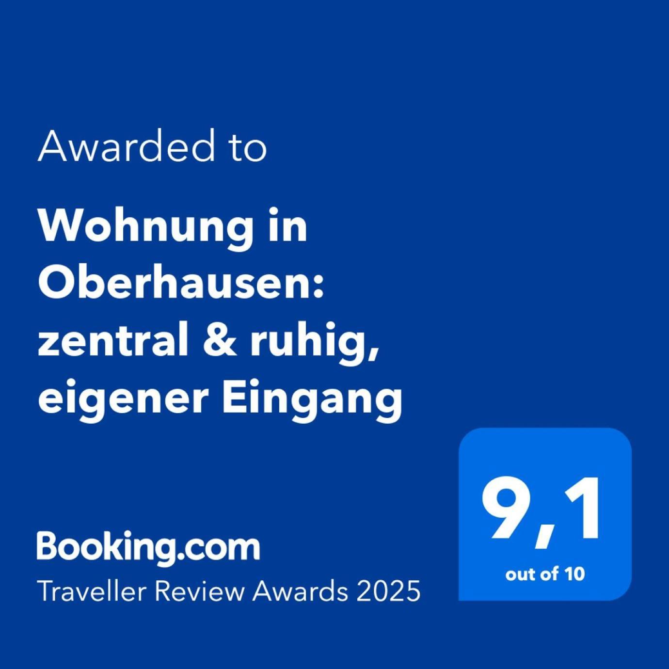 Wohnung In Oberhausen: Zentral & Ruhig, Eigener Eingang Oberhausen  Extérieur photo